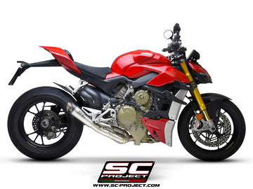SC Project S1 2-1 Full Exhaust System for Ducati Streetfighter V4 2021-22